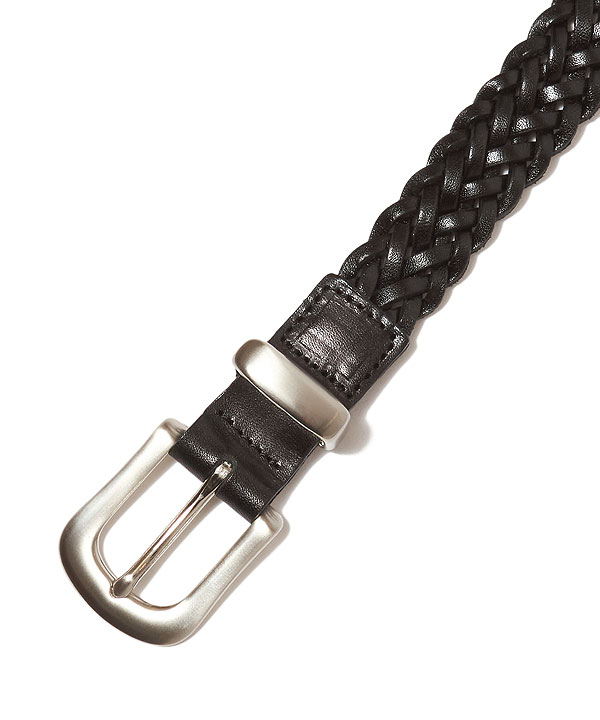 CRIMIE クライミー LEATHER WOVEN BELT メンズ ベルト 編み込みベルト