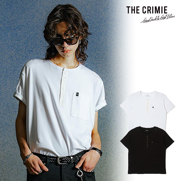 CRIMIE クライミー EDDIE SHORT LENGTH HENRY NECK T SHIRT メンズ Tシャツ 半袖 ヘンリーネック 送料無料 ストリート atftps