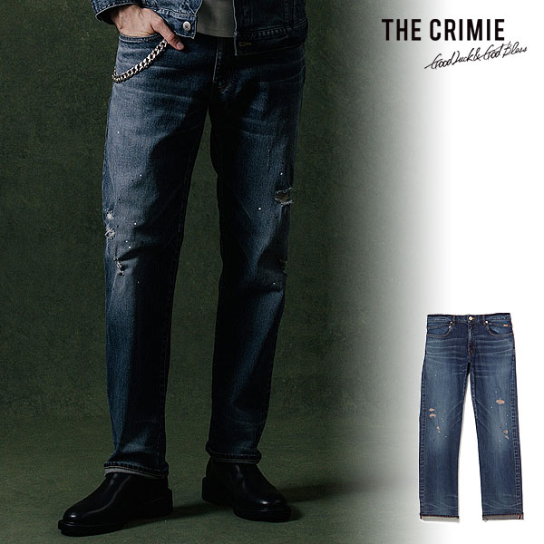 CRIMIE クライミー BORN FREE 2 REGULAR STYLE GARAGE USED SELVEDGE STRETCH JEANS メンズ パンツ デニム atfpts