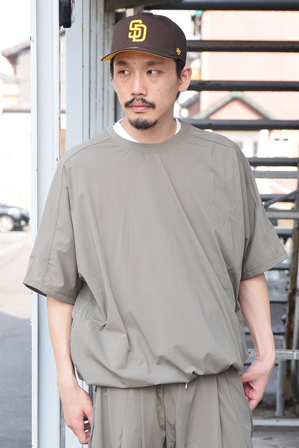 【ARTIF Original】 Cruisin' クルージン STRETCH NYLON PULLOVER -BEIGE- Tシャツ ドルマンスリーブ ストレッチナイロン atftps