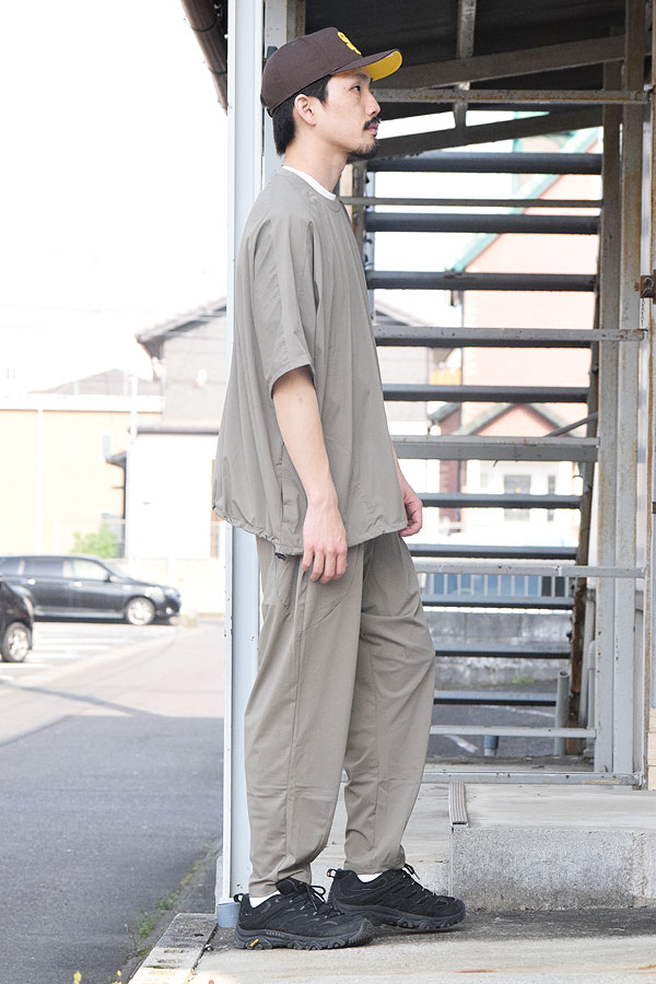 【ARTIF Original】 Cruisin' クルージン STRETCH NYLON PULLOVER -BEIGE- Tシャツ ドルマンスリーブ ストレッチナイロン atftps