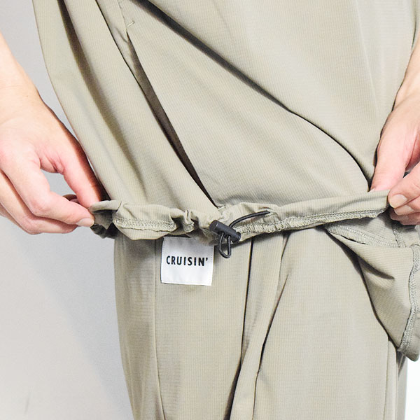 【ARTIF Original】 Cruisin' クルージン STRETCH NYLON PULLOVER -BEIGE- Tシャツ ドルマンスリーブ ストレッチナイロン atftps