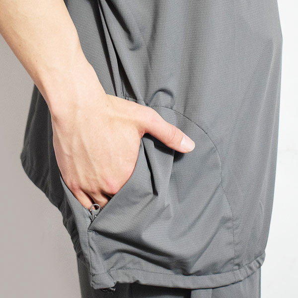 【ARTIF Original】 Cruisin' クルージン STRETCH NYLON PULLOVER -CHARCOAL- Tシャツ ドルマンスリーブ ストレッチ atftps