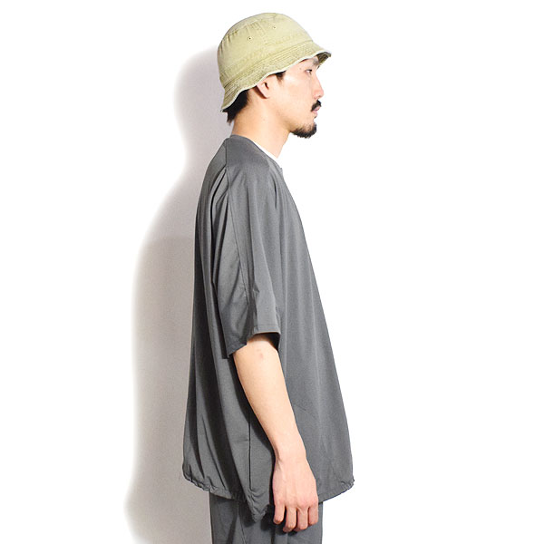 【ARTIF Original】 Cruisin' クルージン STRETCH NYLON PULLOVER -CHARCOAL- Tシャツ ドルマンスリーブ ストレッチ atftps