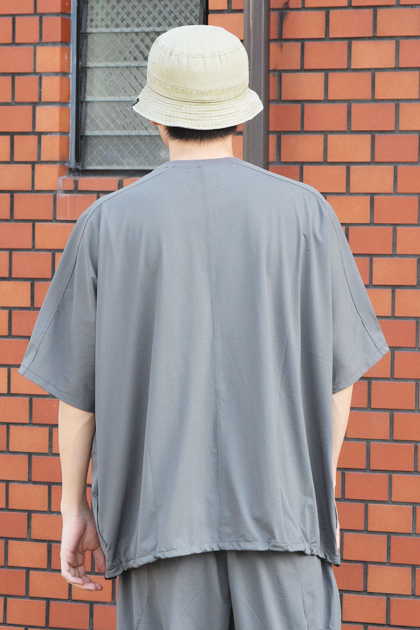 【ARTIF Original】 Cruisin' クルージン STRETCH NYLON PULLOVER -CHARCOAL- Tシャツ ドルマンスリーブ ストレッチ atftps