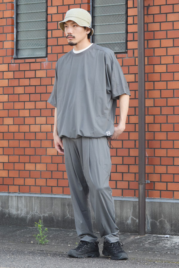 【ARTIF Original】 Cruisin' クルージン STRETCH NYLON PULLOVER -CHARCOAL- Tシャツ ドルマンスリーブ ストレッチ atftps