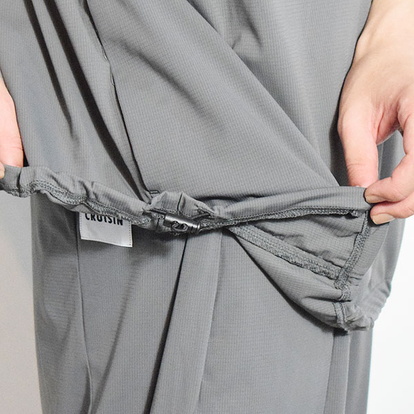 【ARTIF Original】 Cruisin' クルージン STRETCH NYLON PULLOVER -CHARCOAL- Tシャツ ドルマンスリーブ ストレッチ atftps