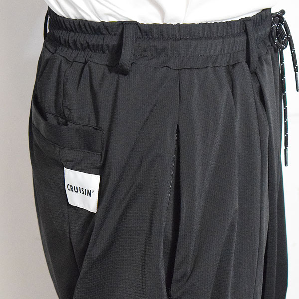【ARTIF Original】 Cruisin' クルージン STRETCH NYLON EASY PANTS -BLACK- パンツ イージーパンツ ストレッチナイロン atfpts