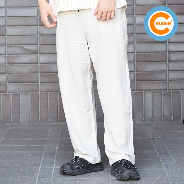 【ARTIF Original】 Cruisin' クルージン LINEN WIDE EASY PANTS パンツ イージーパンツ 麻レーヨン オリジナルブランド atfpts