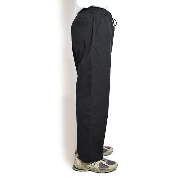 【ARTIF Original】 Cruisin' クルージン WIDE STRAIGHT COTTON NYLON PANTS -BLACK- パンツ イージーパンツ 送料無料 atfpts