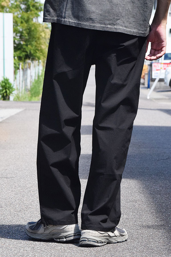 【ARTIF Original】 Cruisin' クルージン WIDE STRAIGHT COTTON NYLON PANTS -BLACK- パンツ イージーパンツ 送料無料 atfpts