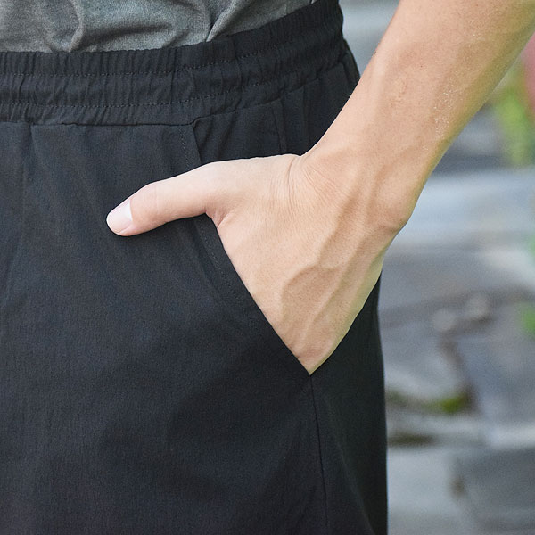 【ARTIF Original】 Cruisin' クルージン WIDE STRAIGHT COTTON NYLON PANTS -BLACK- パンツ イージーパンツ 送料無料 atfpts