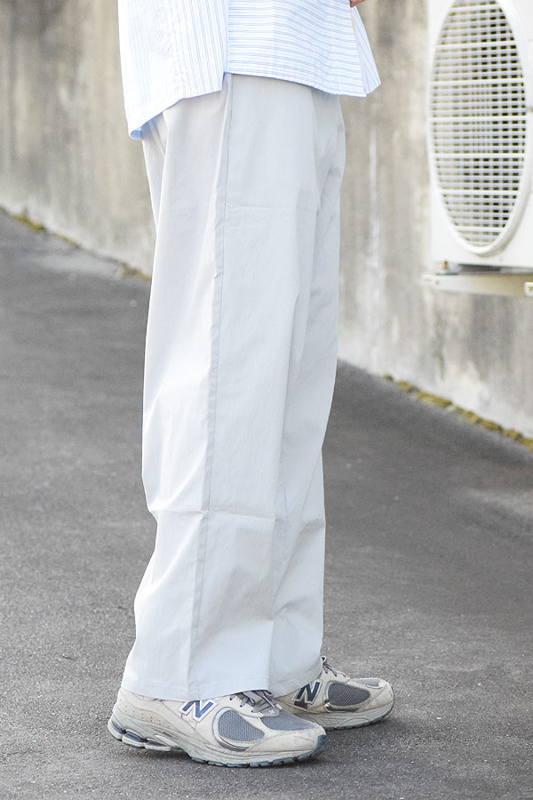 【ARTIF Original】 Cruisin' クルージン WIDE STRAIGHT COTTON NYLON PANTS -L.GRAY- パンツ イージーパンツ 送料無料 atfpts