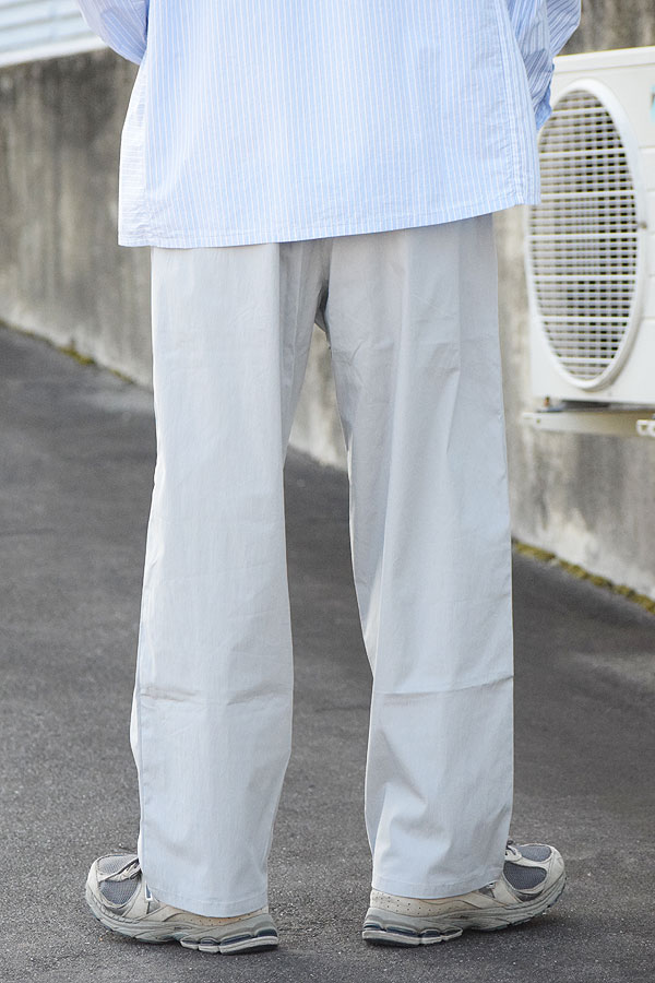 【ARTIF Original】 Cruisin' クルージン WIDE STRAIGHT COTTON NYLON PANTS -L.GRAY- パンツ イージーパンツ 送料無料 atfpts