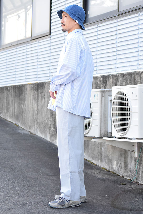 【ARTIF Original】 Cruisin' クルージン WIDE STRAIGHT COTTON NYLON PANTS -L.GRAY- パンツ イージーパンツ 送料無料 atfpts