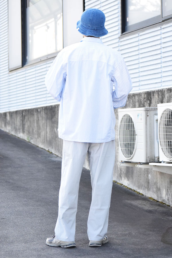 【ARTIF Original】 Cruisin' クルージン WIDE STRAIGHT COTTON NYLON PANTS -L.GRAY- パンツ イージーパンツ 送料無料 atfpts