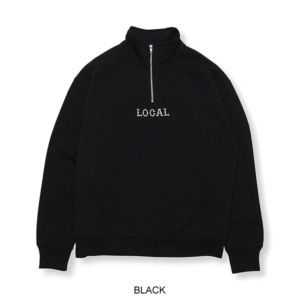 トップス CUTRATE CLASSIC LOCAL LOGO HALF ZIP CUTRATE カットレイト CLASSIC LOCAL LOGO EMBROIDERY HALF ZIP