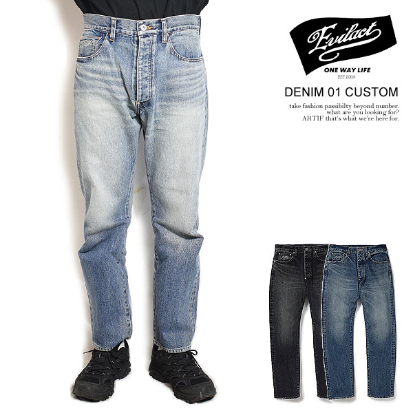 EVILACT イーブルアクト EVILACT DENIM 01 CUSTOM メンズ パンツ デニムパンツ セルビッチデニム atfptsの通販は