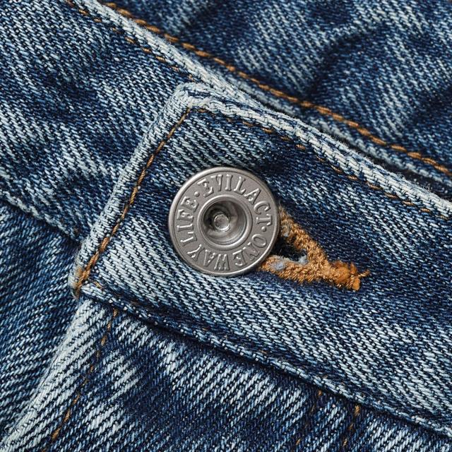 EVILACT イーブルアクト EVILACT DENIM 03 CUSTOM メンズ パンツ デニムパンツ セルビッチデニム atfpts