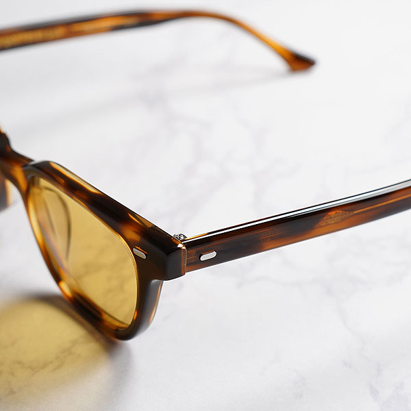 EVILACT EYEWEAR イーブルアクト アイウェア HENDERSON -COFFEE DEMI- / yellow lens メンズ サングラス atfacc