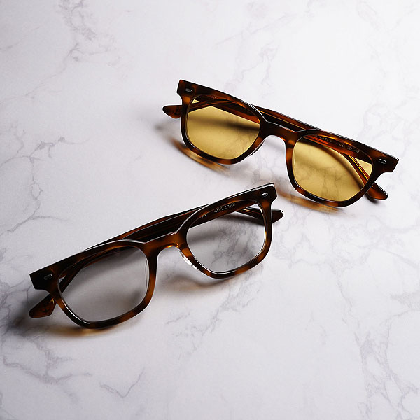 EVILACT EYEWEAR イーブルアクト アイウェア HENDERSON -COFFEE DEMI- / yellow lens メンズ サングラス atfacc