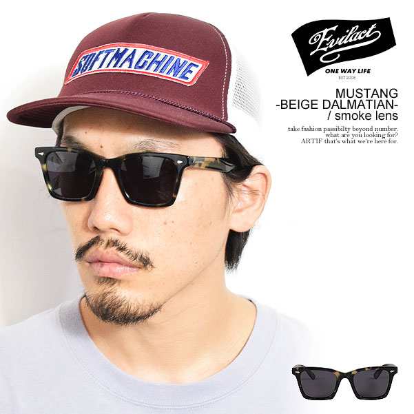 EVILACT EYEWEAR イーブルアクト アイウェア MUSTANG -BEIGE DALMATIAN- / smoke lens atfaccの通販は