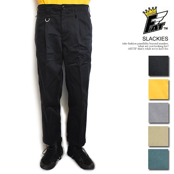 30％OFF SALE セール FAT エフエーティー SLACKIES メンズ パンツ ロングパンツ ワイドパンツ イージータイプ Dickies コラボ atfpts