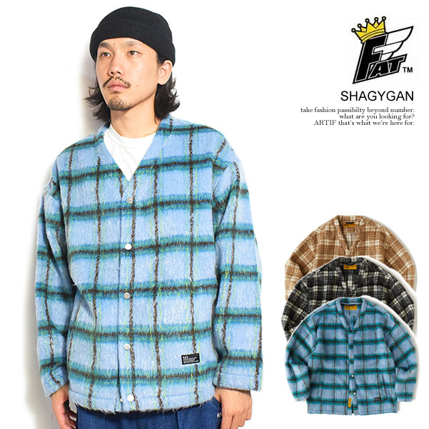 50％OFF SALE セール FAT エフエーティー SHAGYGAN メンズ カーディガン  送料無料 ストリート atftps