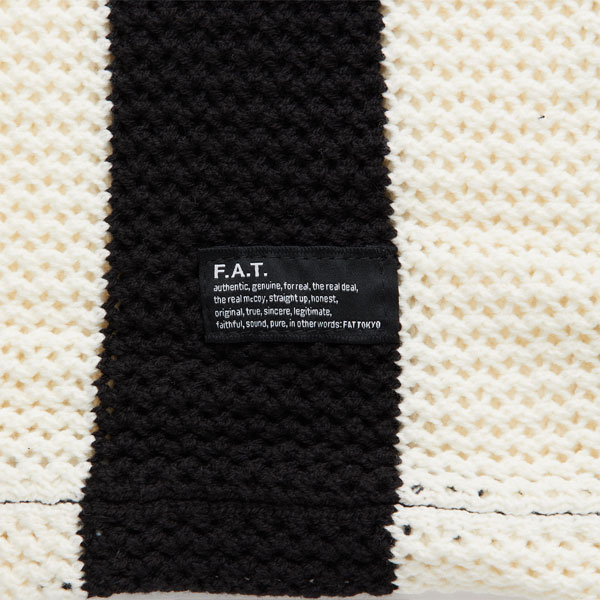 30％OFF SALE セール FAT エフエーティー UKNITFORM メンズ ニット 半袖 サッカーシャツ 半袖ニット ストライプ柄 atftps_3