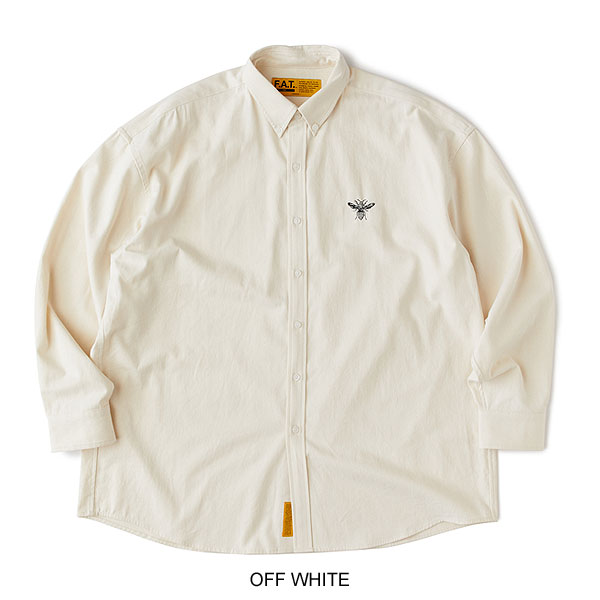 FAT エフエーティー B.D.Dee メンズ シャツ 長袖 ボタンダウンシャツ ビッグシルエット デニムシャツ 送料無料 atftps