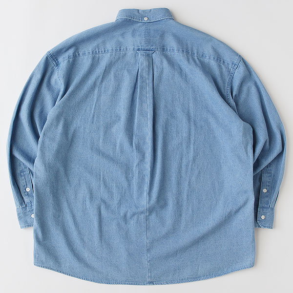 FAT エフエーティー B.D.Dee メンズ シャツ 長袖 ボタンダウンシャツ ビッグシルエット デニムシャツ 送料無料 atftps