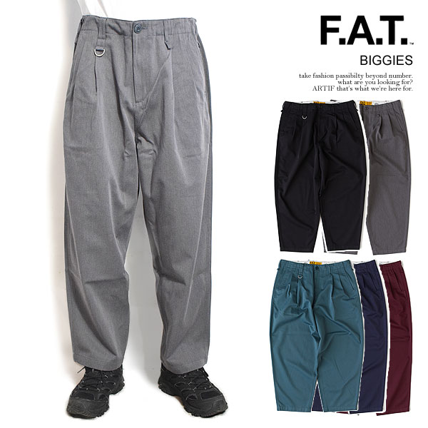FAT エフエーティー BIGGIES メンズ パンツ イージーパンツ ワイドテーパード ワイドパンツ Dickies ディッキーズ コラボ atfpts