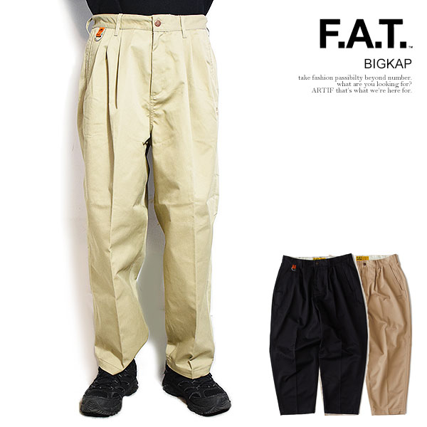 FAT エフエーティー BIGKAP メンズ パンツ イージーパンツ チノパン ワイドパンツ RED KAP レッドキャップ コラボ 送料無料 atfpts