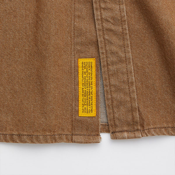 FAT エフエーティー BEEJEAN メンズ シャツ 半袖 デニムシャツ ビッグシルエット ワークシャツ 送料無料 ストリート atftps_6
