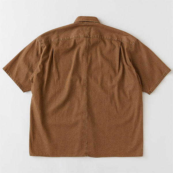 FAT エフエーティー BEEJEAN メンズ シャツ 半袖 デニムシャツ ビッグシルエット ワークシャツ 送料無料 ストリート atftps_8
