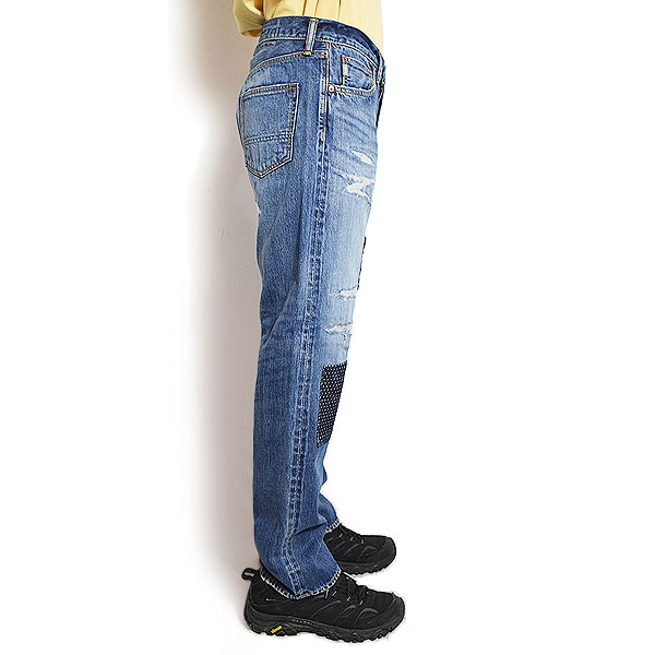 FDMTL ファンダメンタル CLASSIC FIT DENIM CS128 メンズ パンツ デニム デニムパンツ インディゴ パッチワーク 送料無料 atfpts_1