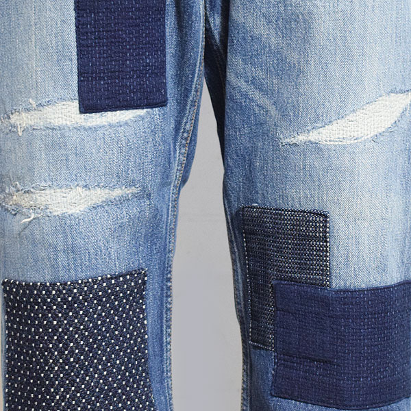 FDMTL ファンダメンタル CLASSIC FIT DENIM CS128 メンズ パンツ デニム デニムパンツ インディゴ パッチワーク 送料無料 atfpts_4