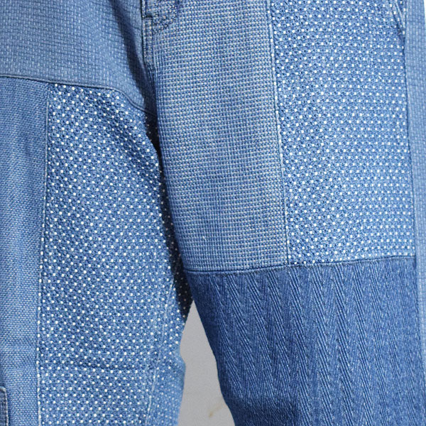 FDMTL ファンダメンタル PATCHWORK WIDE PANTS 3YR WASH パンツ デニム 