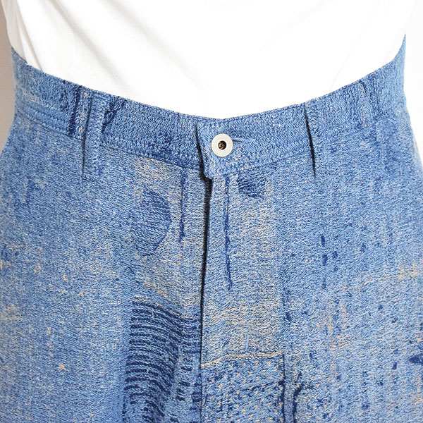 FDMTL ファンダメンタル BORO JAQUARD WIDE PANTS 3YR WASH メンズ パンツ デニム インディゴ パッチワーク 刺し子 atfpts_3