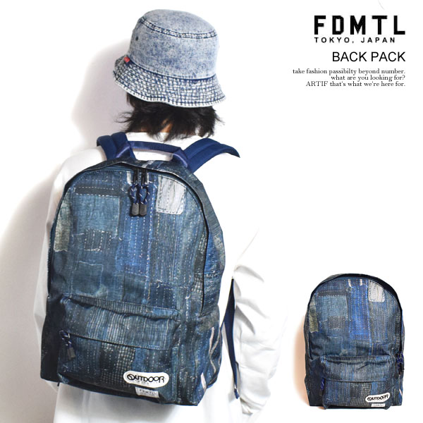 FDMTL OUTDOOR バックパック　襤褸 アウトドアプロダクツ」×「ファンダメンタル」 襤褸（ぼろ）生地