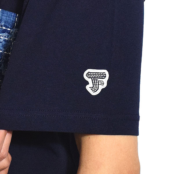 FDMTL ファンダメンタル BORO POCKET TEE -NAVY- メンズ Tシャツ 半袖Tシャツ 襤褸 ポケットTシャツ 送料無料 atftps