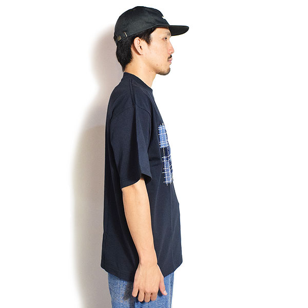 FDMTL ファンダメンタル BORO EMBROIDERED TEE -NAVY- メンズ Tシャツ 半袖Tシャツ 襤褸 送料無料 ストリート atftps