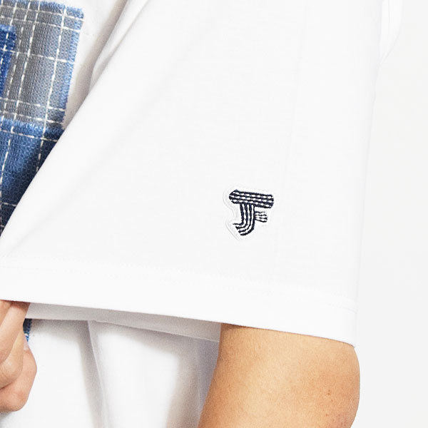 FDMTL ファンダメンタル BORO EMBROIDERED TEE -WHITE- メンズ Tシャツ 半袖Tシャツ 襤褸 送料無料 ストリート atftps