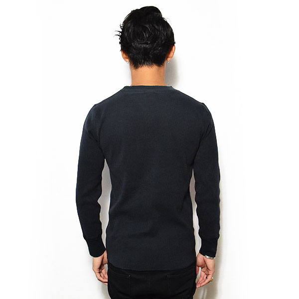 GLAD HAND グラッドハンド THICK L/S T-SHIRT USED -BLACK- メンズ Tシャツ 長袖 ロンT パックT ユーズド加工 VINTAGE FINISH atftps