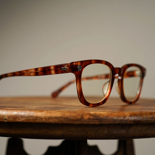 GLAD HAND×丹羽雅彦 グラッドハンド FAMILY CREST WELLINGTON - GLASSES -AMBER- メンズ サングラス ウェリントン atfacc