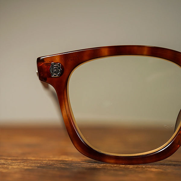 GLAD HAND×丹羽雅彦 グラッドハンド FAMILY CREST WELLINGTON - GLASSES -AMBER- メンズ サングラス ウェリントン atfacc