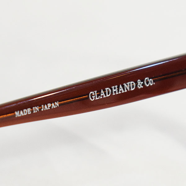 GLAD HAND×丹羽雅彦 グラッドハンド FAMILY CREST WELLINGTON - GLASSES -BROWN- メンズ サングラス ウェリントン atfacc