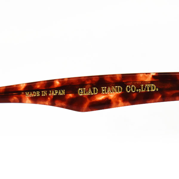 丹羽雅彦×GLAD HAND 丹羽雅彦×グラッドハンド J-IMMY GLASSES ORNAMENT "GOLD" -AMBER- メンズ サングラス atfacc