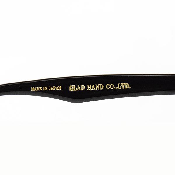 丹羽雅彦×GLAD HAND 丹羽雅彦×グラッドハンド J-IMMY GLASSES ORNAMENT "GOLD" -BLACK- メンズ サングラス atfacc