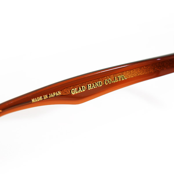 丹羽雅彦×GLAD HAND 丹羽雅彦×グラッドハンド J-IMMY GLASSES ORNAMENT "GOLD" -BROWN- メンズ サングラス atfacc